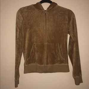 Juicy Couture Rhinestone Velvet Velour Hoodie